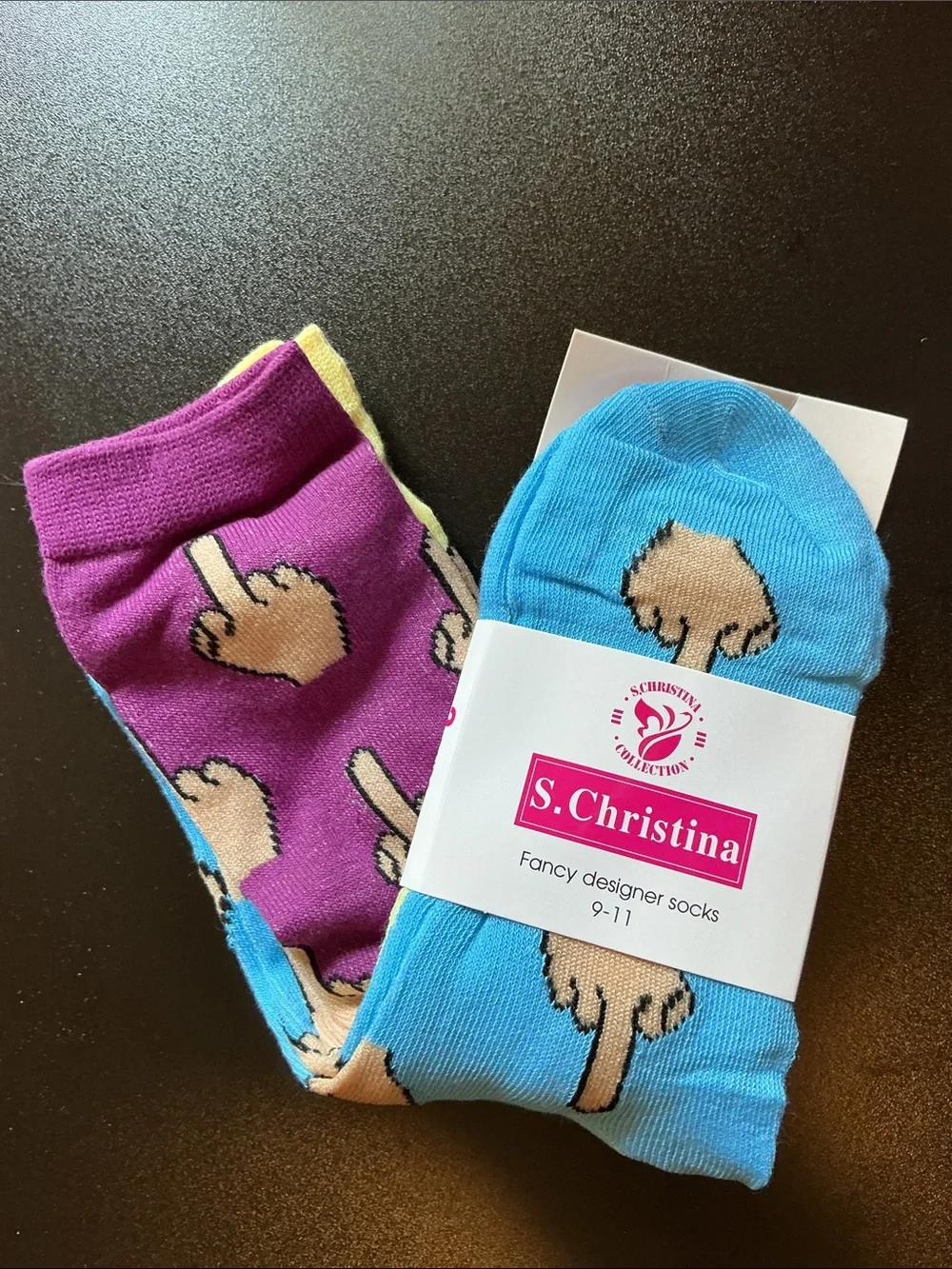 S. Christina Novelty Crew Socks 3 pack